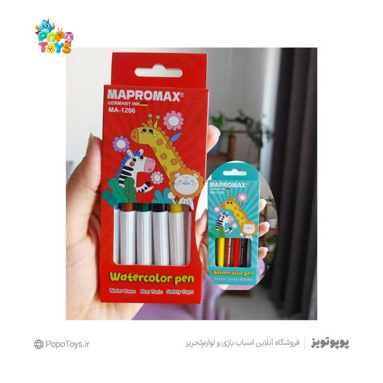 ماژیک آلمانی ۶ رنگ Mapromax
